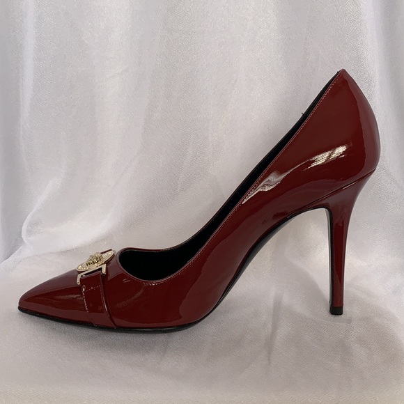 Versace Burgundy High Heels (38.5) - Picture 7 of 8